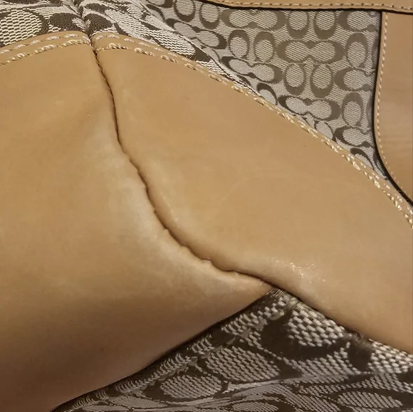 Coach EUC Signature Print Diaper Bag Work Tote 2 Way - Picture 5 of 14